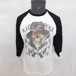 Kid Rock 2011 Born Free Tour 3/4 Raglan Sleeve Baseball Style T Shirt Mens M